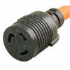 Ac Works 1FT STW 10/3 NEMA 5-15P 15A Household Plug to NEMA L5-30R 30A Adapter S515L530-012